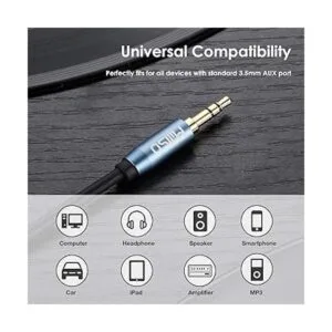 Cable de audio de 0.138 in 6.6 pies macho a macho_3