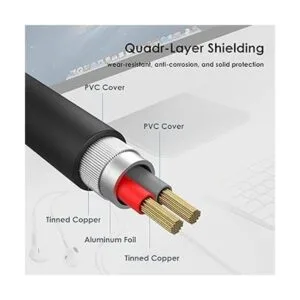 Cable de audio de 0.138 in 6.6 pies macho a macho_4