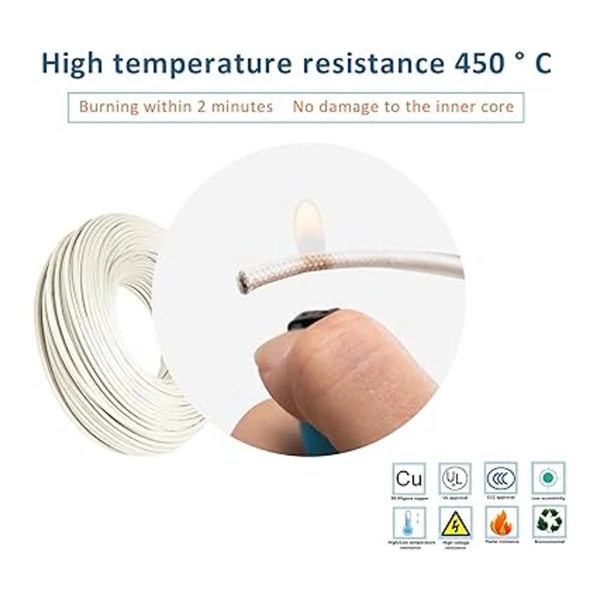 Bryne Cable de alta temperatura de mica 60 450 grados_5