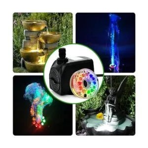 PULACO Bomba de fuente sumergible de 10 vatios y 160 GPH_5