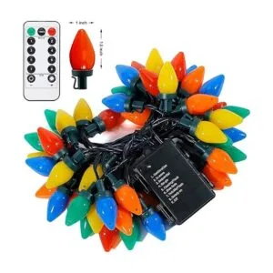 RECESKY Guirnalda de luces de Navidad C7 con mando a_3