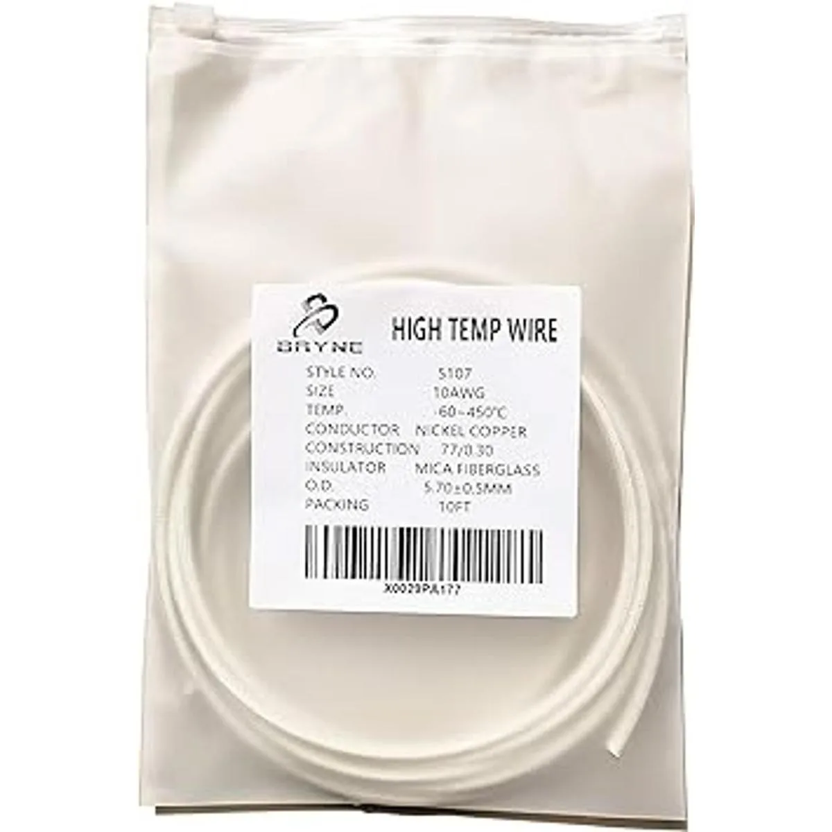 Bryne Cable de alta temperatura de mica 60 450 grados_2