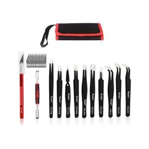 Kaisi Juego de 12 pinzas ESD kit de pinzas antiestáticas_1