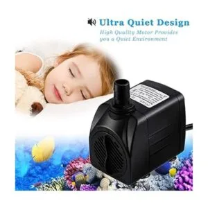 PULACO Bomba de fuente sumergible de 10 vatios y 160 GPH_3