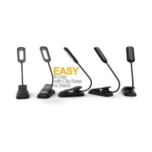 Luz de libro PERFECTDAY 12 LED USB recargable luz de_3