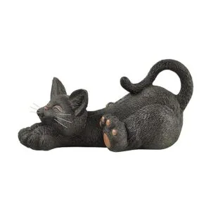 Figura caprichosa para descansar con gato negro colección_3