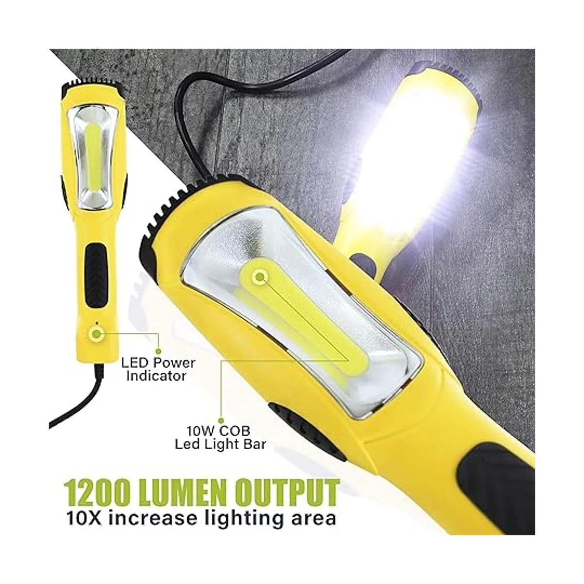 Luz de trabajo GearIT de LED COB calibre 16 SJTW cable_2