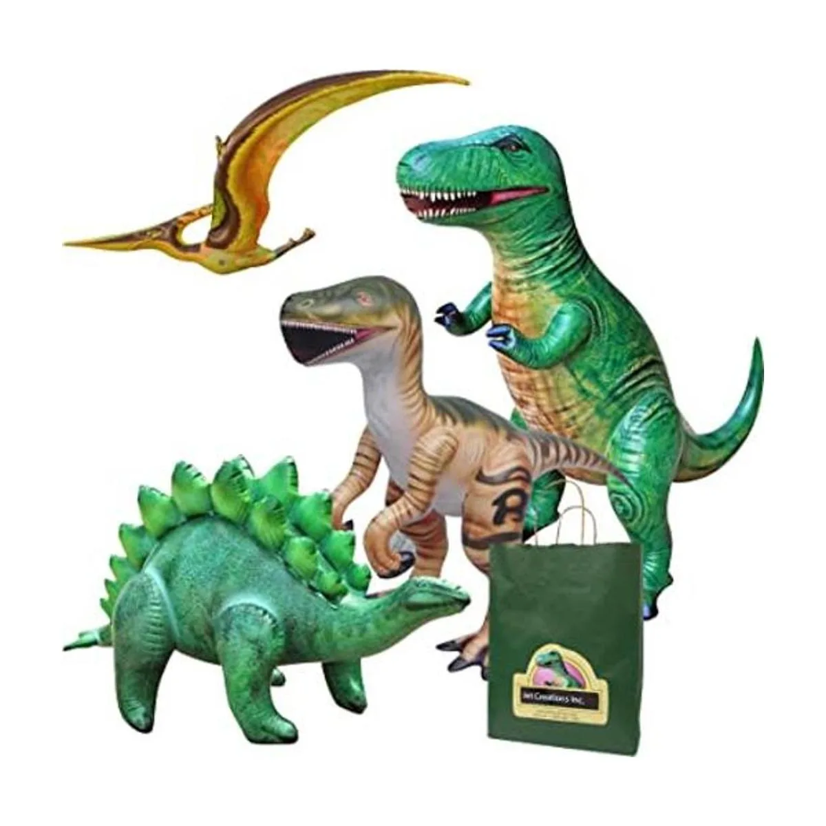Jet Creations Paquete de 4 dinosaurios inflables_1