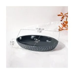 Emibele Plato de joyería soporte de anillo de resina de_2