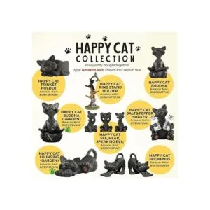 Figura caprichosa para descansar con gato negro colección_6