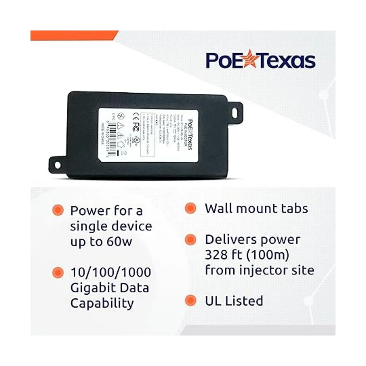 Gigabit IEEE 802.3bt PoE Inyector de doble firma con_3