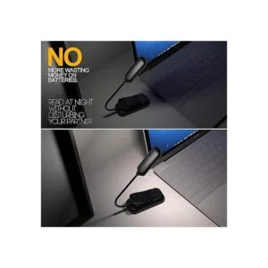 Luz de libro PERFECTDAY 12 LED USB recargable luz de_4