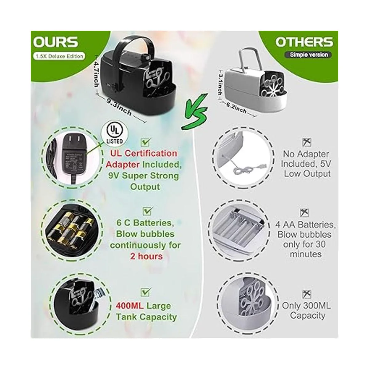 Máquina de burbujas duradera y automática soplador de_2