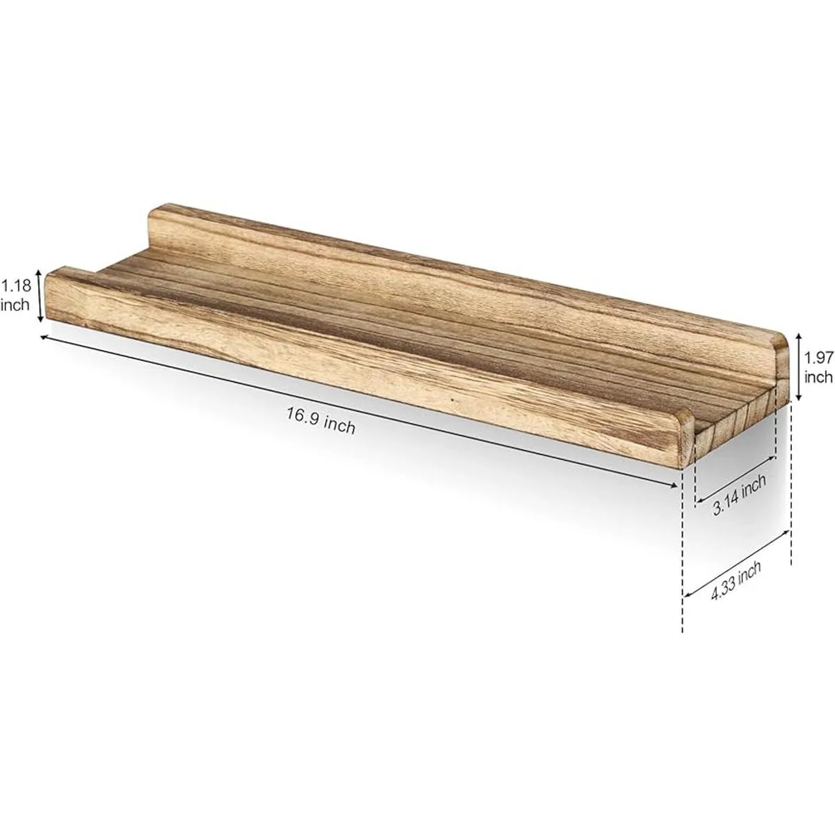 Emfogo Estantes de pared con repisa de madera de 16.9_6