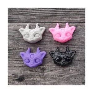 4 unidsset pequeño gato resina de silicona epoxi moldes