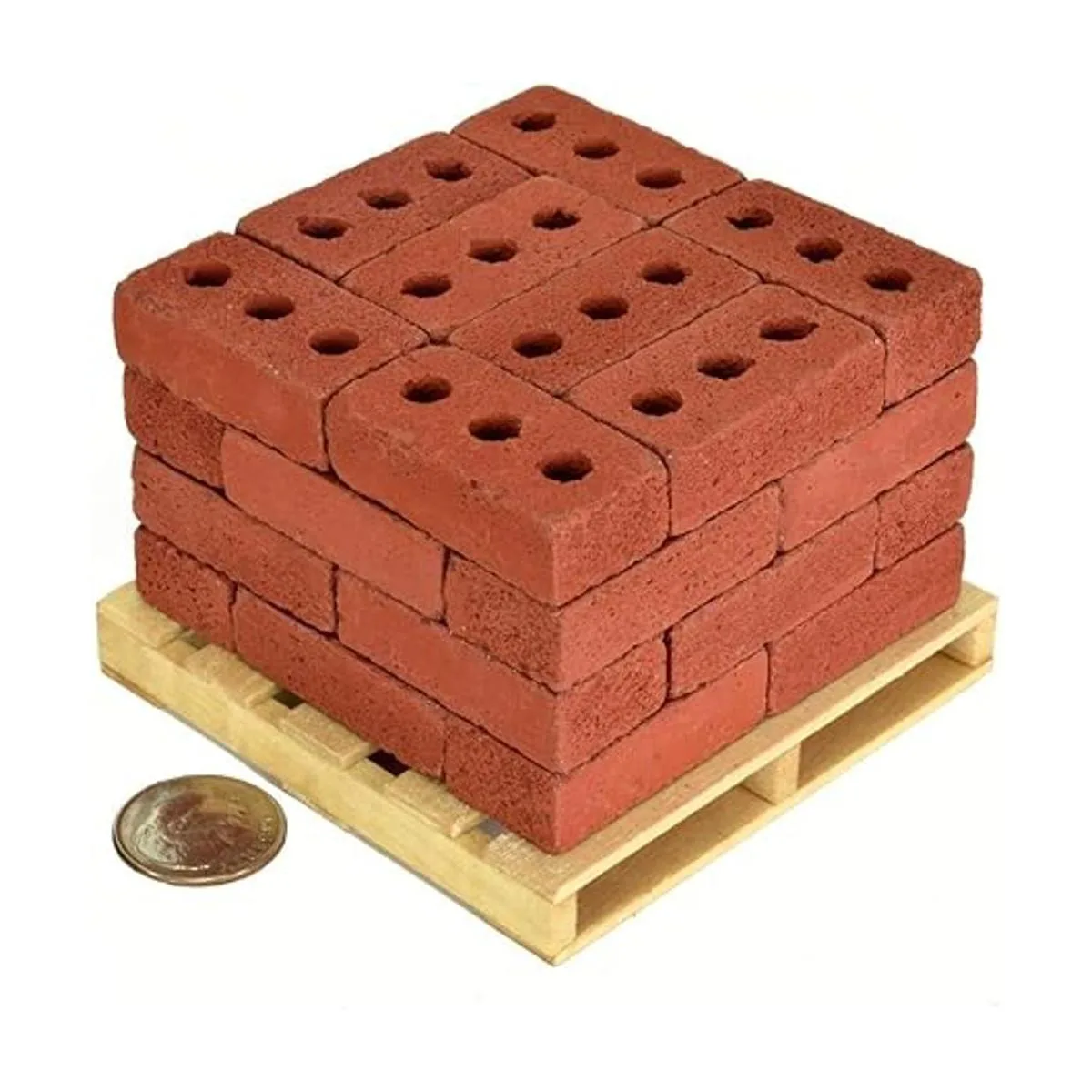 Acacia Grove Mini ladrillos rojos con palet escala 16_4