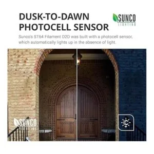 Sunco Lighting Bombillas LED Edison de 3000 K blanco_3