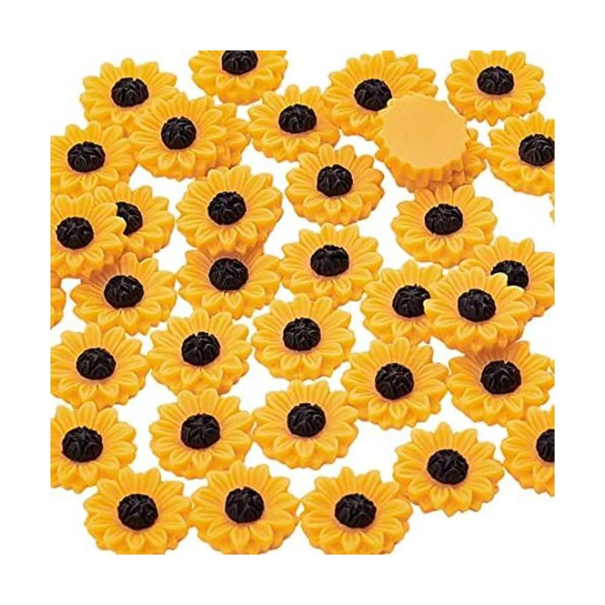 PH PandaHall Cabujones de resina de girasol 0.591 in