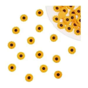 PH PandaHall Cabujones de resina de girasol 0.591 in