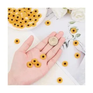 PH PandaHall Cabujones de resina de girasol 0.591 in