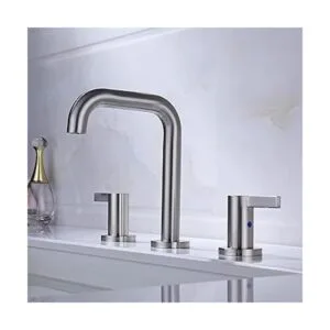 RKF Llave de lavabo de baño con dos manerales de latón