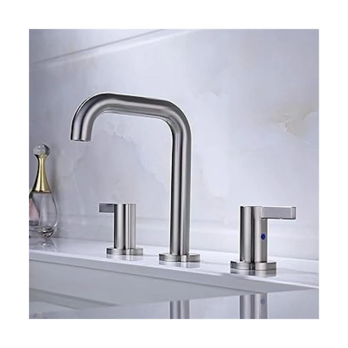 RKF Llave de lavabo de baño con dos manerales de latón