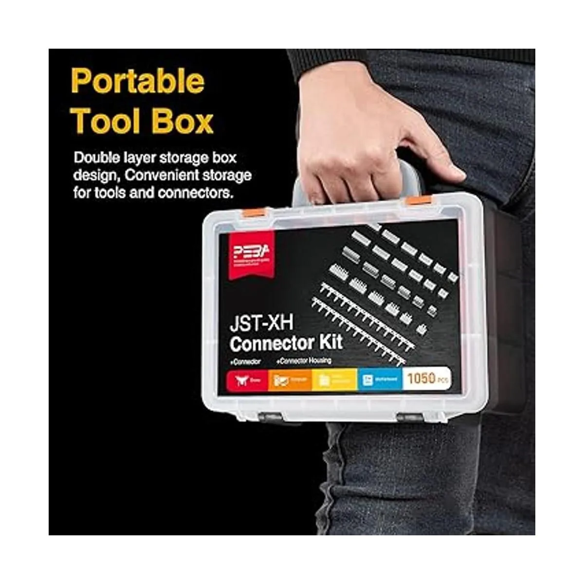 PEBA Kit de herramientas de crimpado JST XH Juego de