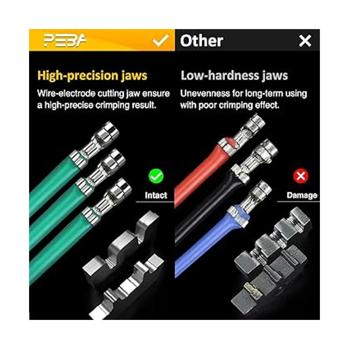 PEBA Kit de herramientas de crimpado JST XH Juego de
