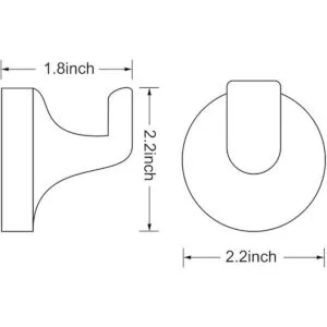 POKIM 21253 Gancho para albornoz para baño cocina_4