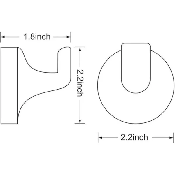 POKIM 21253 Gancho para albornoz para baño cocina_4