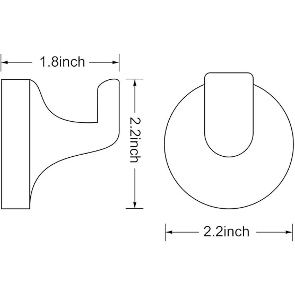 POKIM 21253 Gancho para albornoz para baño cocina_4