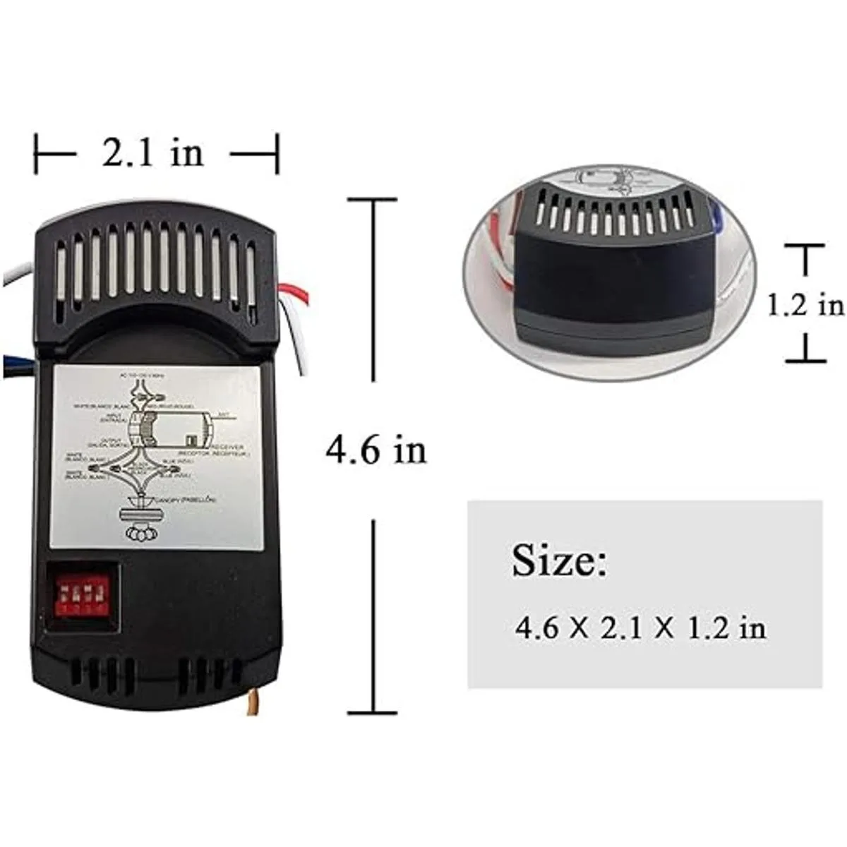 Kit universal de control remoto de ventilador de techo con_4