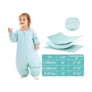Saco de dormir para bebé con pies de invierno manta_2