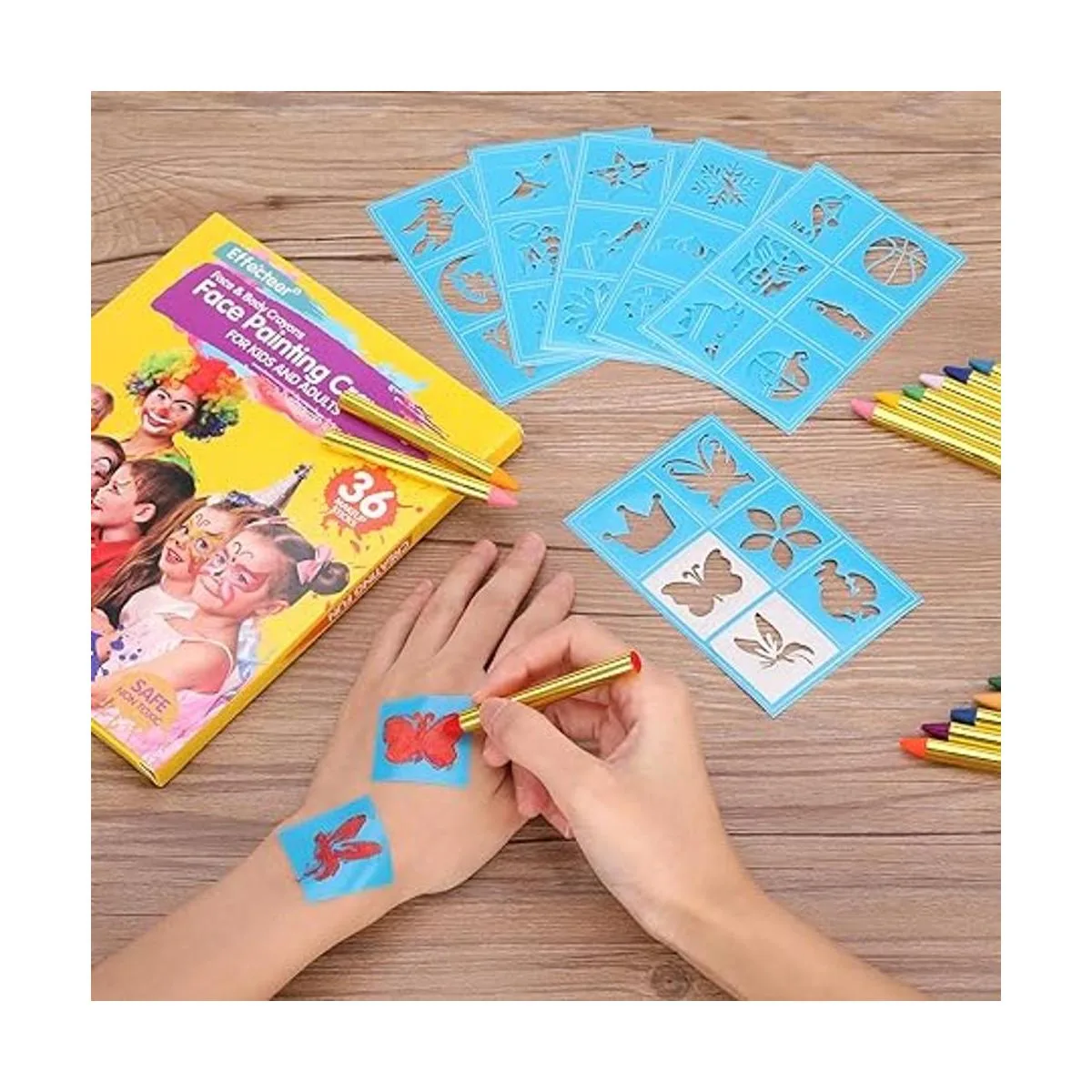 Crayones de pintura facial para niños 36 varillas de