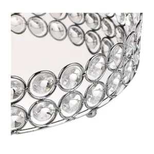 Hipiwe Bandeja de maquillaje de cristal bandeja de