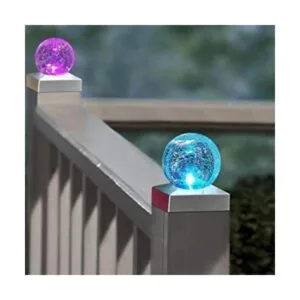 Luz solar para poste de cerca 4 x 4 pulgadas luz solar_1