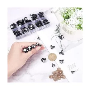 PH PandaHall Ojos de seguridad de resina 100 piezas de