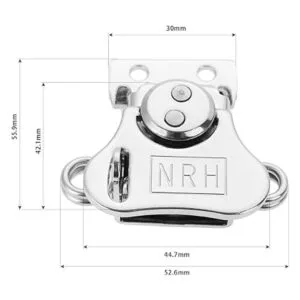 Caja de herramientas para cajuela con cierre de mariposa
