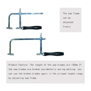 HEYMOUS Juego de marcos de sierra de joyero con cuchillas_5