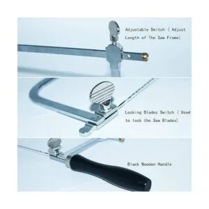 HEYMOUS Juego de marcos de sierra de joyero con cuchillas_2