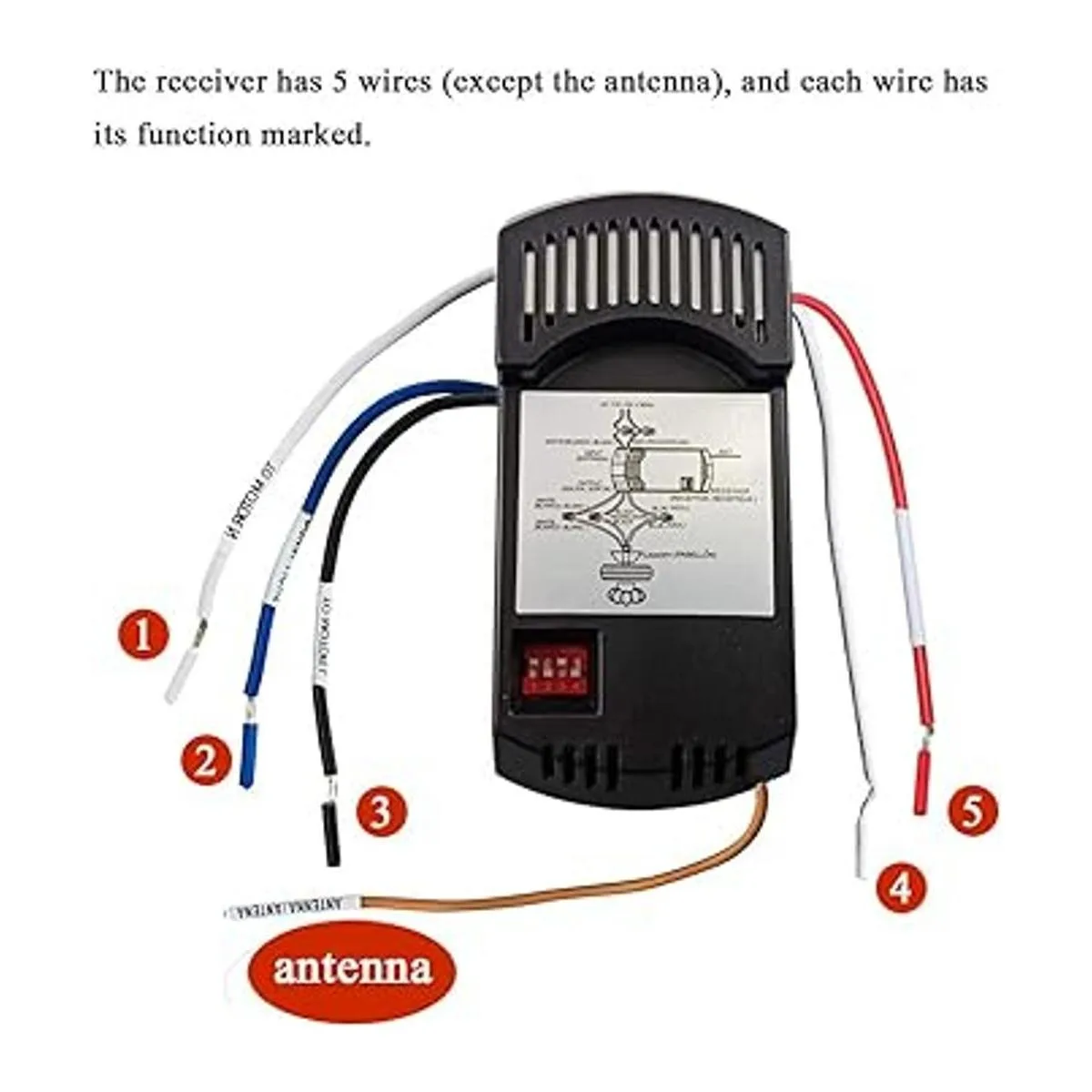Kit universal de control remoto de ventilador de techo con_5