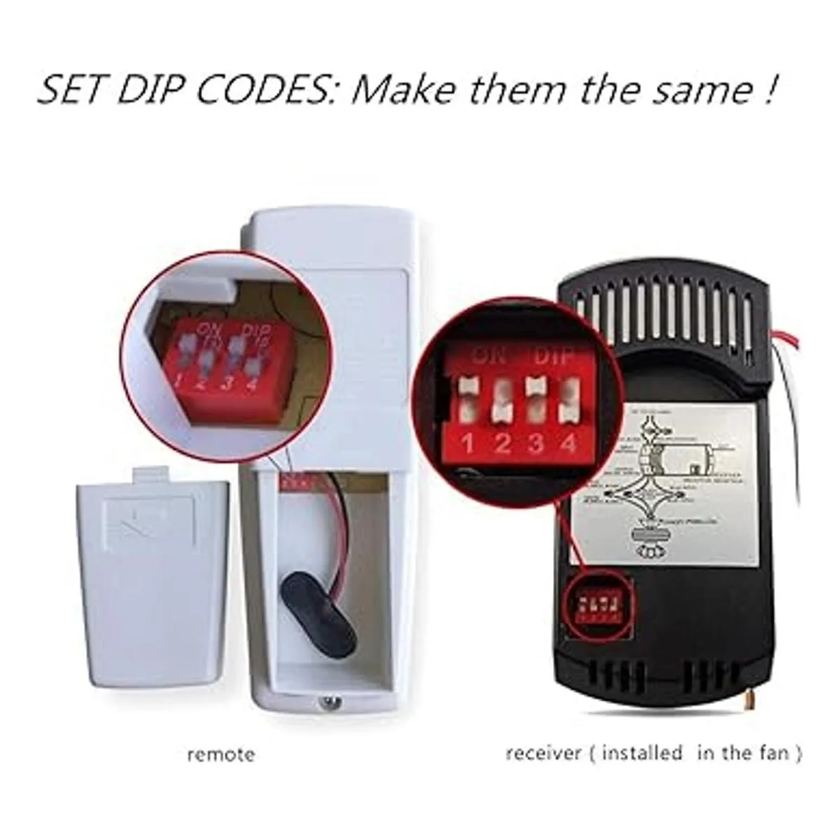 Kit universal de control remoto de ventilador de techo con_2