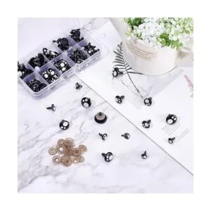 PH PandaHall Ojos de seguridad de resina 100 piezas de