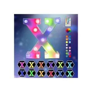 Oycbuzo Lámpara de letra de marquesina que cambia de_1