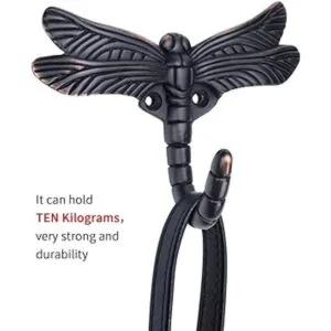 Ajaa Juego de 4 ganchos de libélula para bata de baño_3