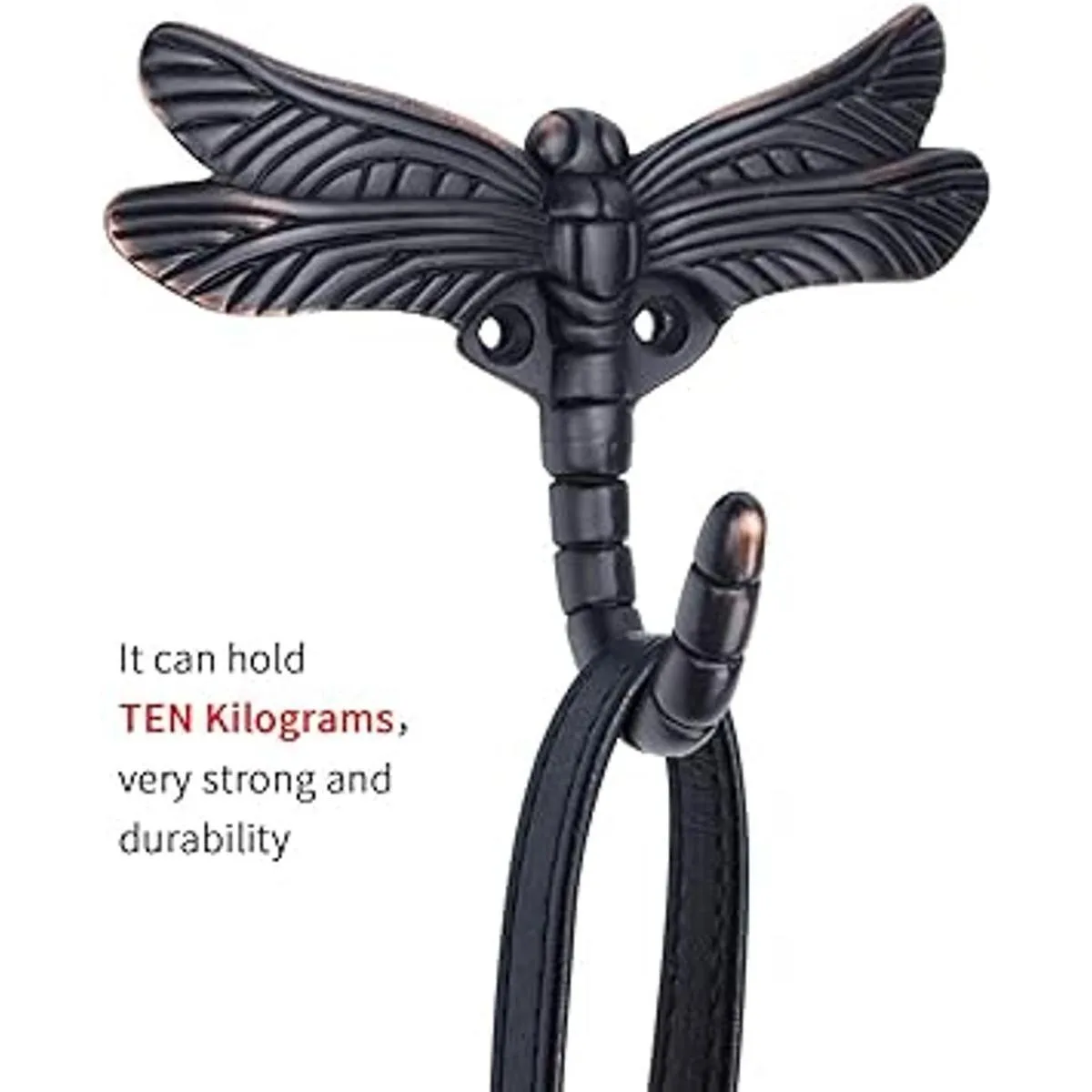 Ajaa Juego de 4 ganchos de libélula para bata de baño_3