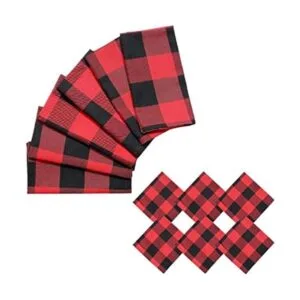6 servilletas de gran tamaño a cuadros Buffalo 17 x 17_1
