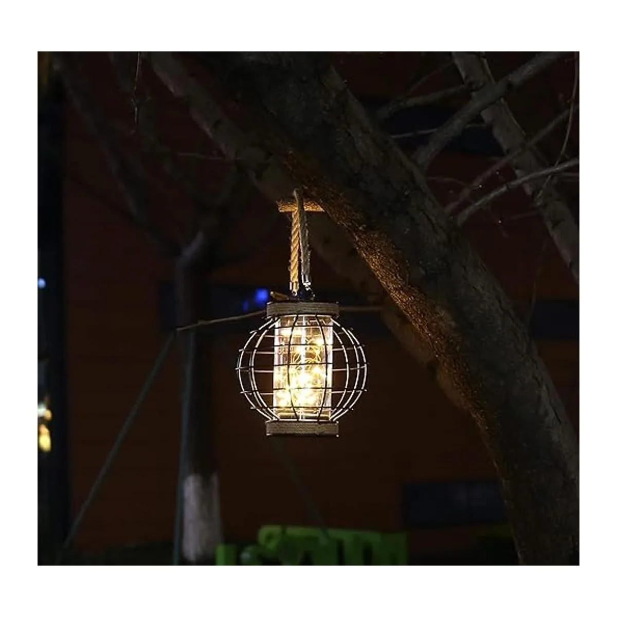 JHY DESIGN Jaula de metal LED con pilas 7.3 pulgadas de_3