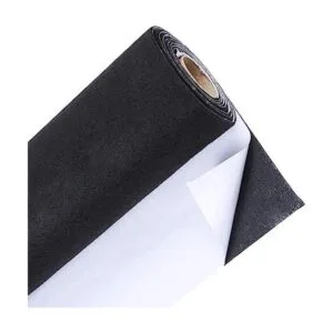 Caydo Forro de rollo de fieltro autoadhesivo grande negro