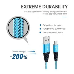 Boenoea Cargador rápido para teléfono Android de 10 pies_3